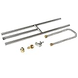 Stanbroil Rectangular Stainless Steel H-Burner for Fireplace or Fire Pit, 24 x 6 Inches