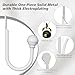 Hion Curtain Holdbacks White 4pcs, Curtain Tiebacks Wall Mounted Curtain Hooks Holders for Drapes