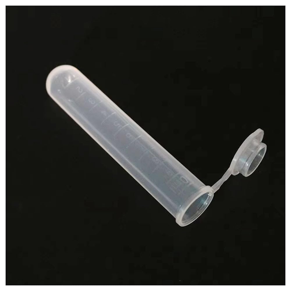 Tubos de centrífuga de laboratorio, paquete de 10 unidades, recipientes de plástico transparente, 2 ml, 5 ml, 7 ml, 10 ml, ideal para almacenamiento de muestras y uso en laboratorio