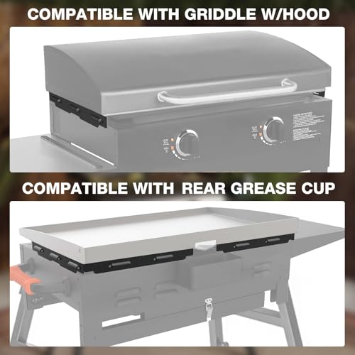 Image of Wind Guards for Blackstone 28 inch Griddle, MeWeBlue Blackstone Accessories Fit for Grill, MeWeBlue 5016 Magnetic Stainless Steel Wind Screens Protect Flame Hold Heat, Compatible with Hood