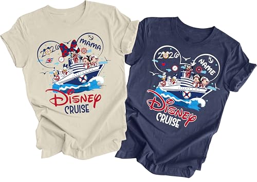 Custom Cruise 2026 Personalized T-Shirt, White, Matching Family Vacation Tee (Cruise)
