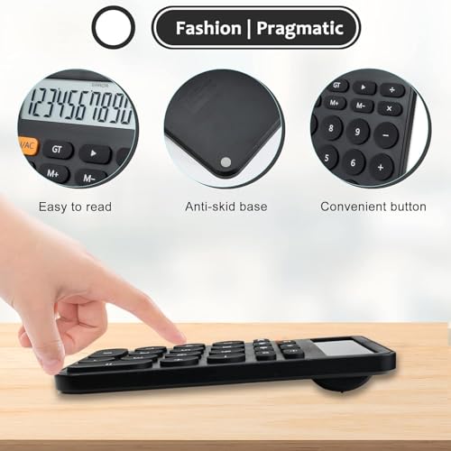 Image of VEWINGL Basic Desktop Calculator, 12 Digit Large Display and Big Buttons | Modern Minimalist Design for School, Office, Home, and Everyday Use