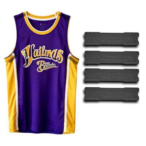 MSKEI Magnet Jersey Hanger for Wall Invisible No-Drill Display for All Sports Jerseys (NFL NBA Soccer) Damage-Free Installation Shows Full Jersey Shape 4 Pack