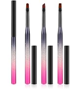 AMilHiTon for OPI Nail Polish Remover Brush, 3PCS Nail Art Clean Up Brushes, Round/Angled/flat Ac...