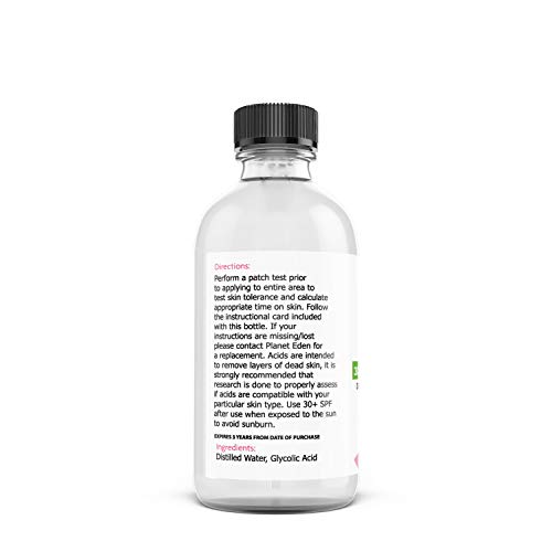Planet Eden 30% Glycolic AHA Acid Skin Chemical Peel Kit with Fan Brush for Diminishing Sun Damage, Dark Spots, Fine Lines, Wrinkles - Thumbnail 3
