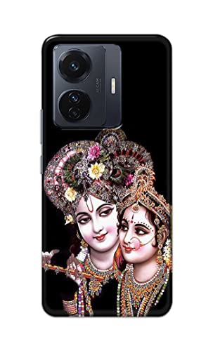 Image of PRINTFIDAA� Printed Hard Back Cover Case for Vivo iQOO Z6 Pro 5G | Vivo T1 Pro 5G | Vivo S15e Back Cover (Radha Krishna) -2808