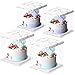 Scatola per Dolci Trasparente, 4 PCS Scatola per Torta Trasparente, Scatole per Dolci Regalo, Scatola Trasparente per Pasticceria, Scatole di Torta Trasparenti, per Pasticceria
