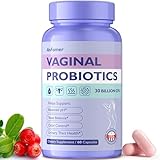 AnFamer Vaginal Probiotics for Women Female,Promotes Ph Balance,Healthy Vaginal Odor & Flora,Urinary Tract Health with Prebiotics & Lactobacillus Probiotic Blend 30 Billion CFU,60 Capsules