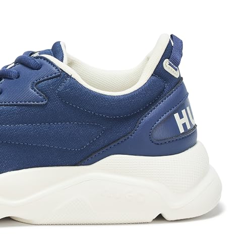 Image of Hugo Men's Running Style Sneakers with Thick Rubber Sole