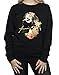 Absolute Cult Janis Joplin Women's Floral Pattern Sweatshirt XX-Large Black