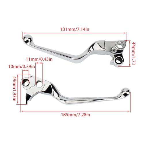 Levier frein moto modification commande embrayage pour Softail Dyna