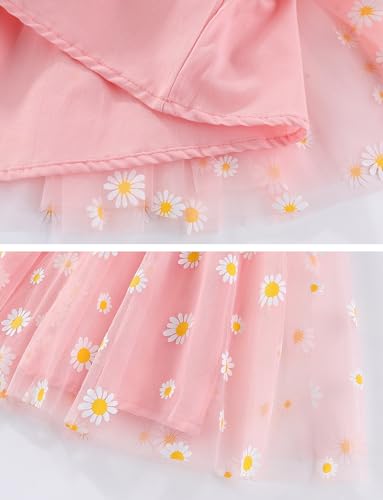 Happy Cherry Toddler Girls Tutu Dress Tulle Cami Dresses Casual Ruffle Sundress Sleeveless Mesh A Line Flowy Party Birthday3