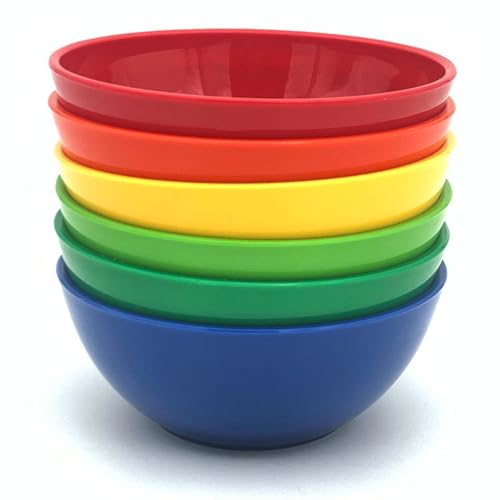 La Mejor Recopilación de Sopero los mejores 5. 42 Platos Hondos de Plastico, Bowls de Cocina, Tazon, Sopero, Cuenco Reutilizables, Apilables de 400ml y 14cm de Diametro, sin BPA, Apto para Microondas, Lavavajillas, Hogar y Negocio...