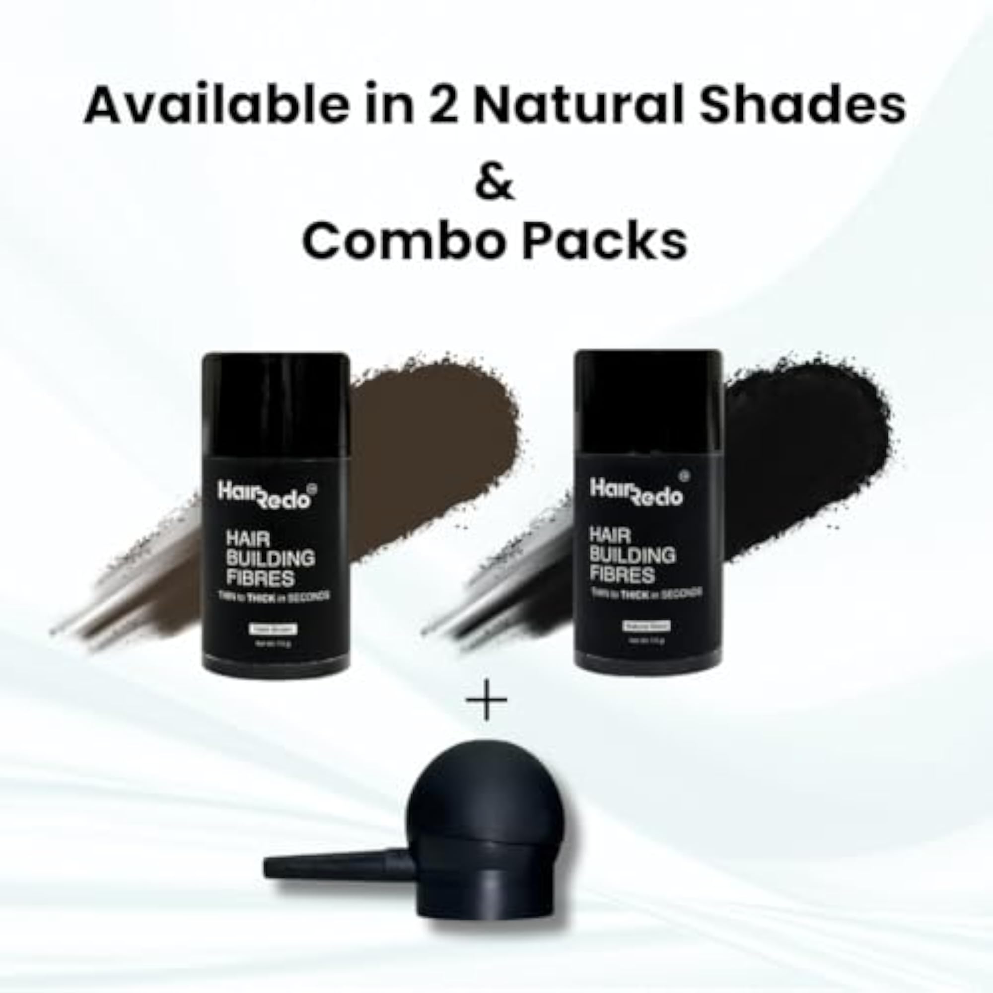 Pure Keratin Hair Fibers, 11.5g Classical Pack (Natural Black)