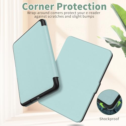 Image of Sanyetral PC Hard Back Cover with Auto Wake /Sleep Function, Incompatible with Remarkable Nokia TCL -Green