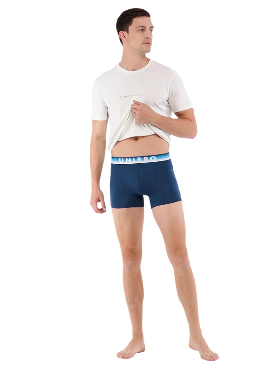 unibro Tencel™ Modal Men’s Trunk | Ultra Soft Waist Band | 3X Softer Than Cotton| Lightweight, Stretchable | All-Day Comfort|Outer Elastic Waistband Trunk-picture-24