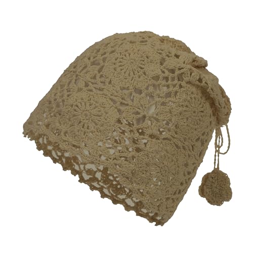 Chapeau pliable en coton fait main avec trou queue de poney floral