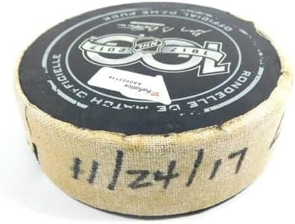 2017 Arizona Coyotes vs. Los Angeles Kings Game Used Puck 11-24-17 AA0023114 - NHL Unsigned Game Used Pucks
