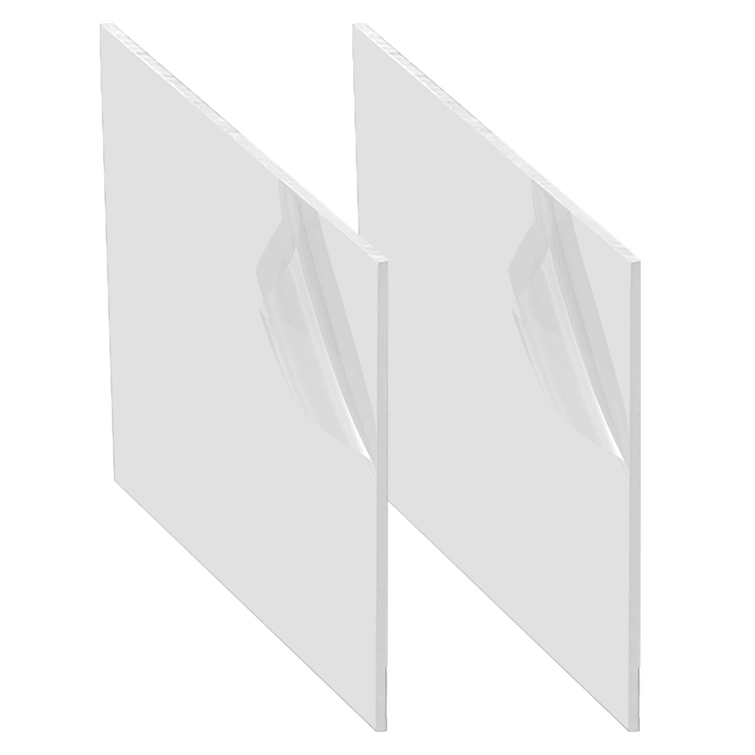 Placas de Plástico ABS 30cmx20cmx3mm Blanco 2pcs para Modelado