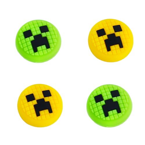 TIKOdirect Cute Thumb Grip Caps for Switch Joy-con/OLED/Switch Lite, Kawaii Joystick Cap Grip 4PCS Soft Silicone Protective Button Cover, Green