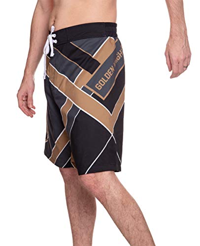 Calhoun Men's Officially Licensed NHL Diagonal Lines Boardshorts3