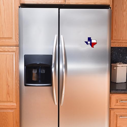Imán con bandera de Texas en forma de estado 5 pulgadas miniatura 6