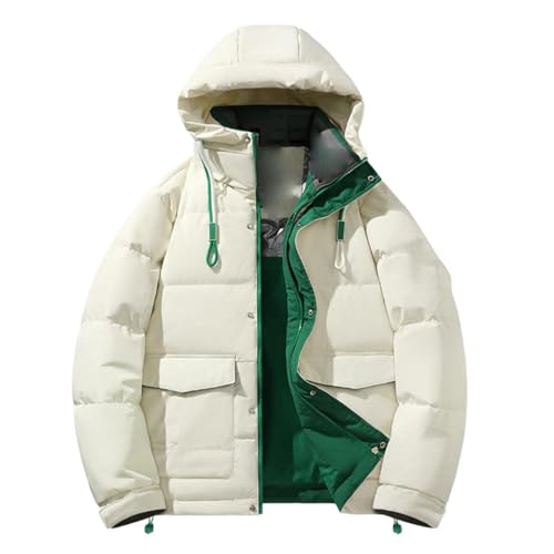 Doudoune chaude pour homme USTZFTBCL veste doudoune noire élégante pour l'hiver