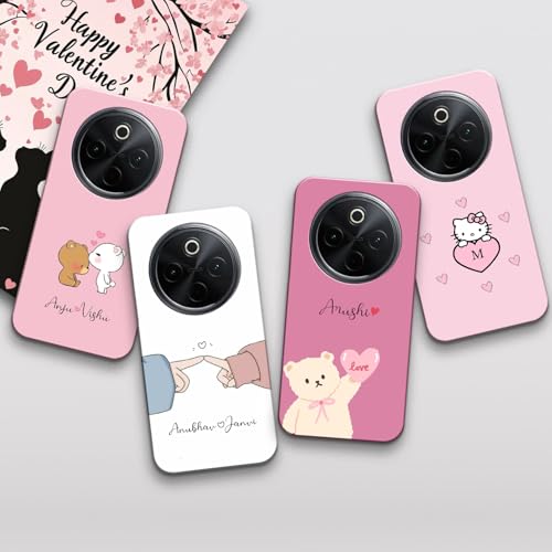 Image of COLORflow Back Cover Compatible with Vivo T4 5G / Y300 Pro 5G / iQOO Z10 5G | Vibe Valentine Love Customized Back Cover Compatible with Vivo T4 5G / Y300 Pro 5G / iQOO Z10 5G