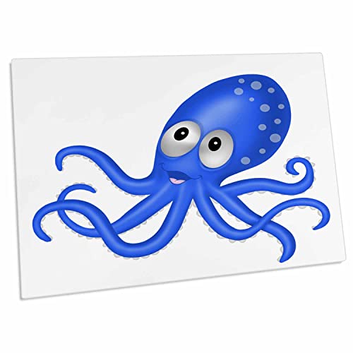 3dRose Pad de escritorio con ilustración pulpo azul miniatura 1