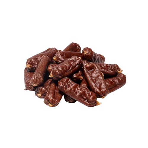 Mr. Pretzel Rinder Würstchen – Gesunder Premium-Hundesnack, natürlich & getreidefrei – Weiche Belohnung für Hunde – 500 g