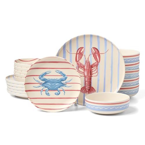 Oneida Dinnerware Sets, 24 Seven Melamine Wharfside 18-Piece Dinnerware Set,