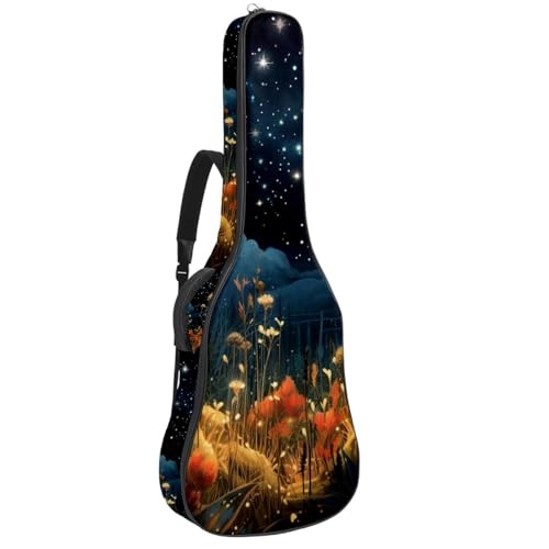 Housse pour guitare acoustique protectrice contre la poussière motif coloré