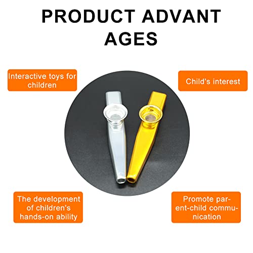 Kazoo, Kazoo Instrument, Cazou, Kazoo Enfant, Kazoo Métal, Kazoo pour Enfants Cadeau Accompagnement Instrumental, 2… - Les Beatles, Paul McCartney, John Lennon, RIngo Starr, George Harrison Kazoo, Kazoo Instrument, Cazou, Kazoo Enfant, Kazoo Métal, Kazoo pour Enfants Cadeau Accompagnement Instrumental, 2… – Image 6