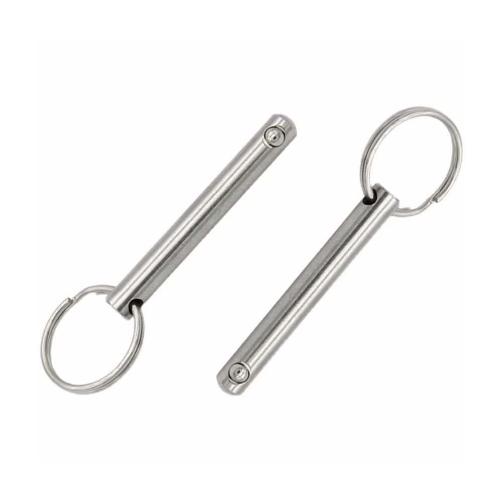 5pcs φ6mm×55mm 304 Stainless Steel Ball Locking Bolts Folding Pin Safety Bolts Stainless Steel Folding Bolt Ring Bolt Folding Pin with Ring