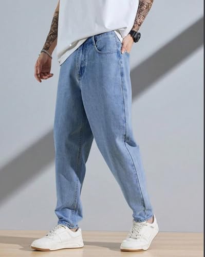 Image of Vogaan Men's Denim Jeans || Tapered Fit Denim Jeans for Men