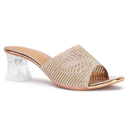 Image of Denill Women Stylish Fancy and Comfort Trending Heel Fashion Sandal Women & Girl