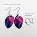 Bisexual Pride Chainmail Earrings – Handmade LGBTQ+ Dangle Jewelry with Anodized Aluminum Scales – Lightweight, Colorful Bi Flag Earrings for Pride & Everyday Wear