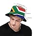 Cute South Africa Flag Bucket Hats Fashion Sun Cap Summer Outdoor South African Fisherman Cap for Adults Women Men