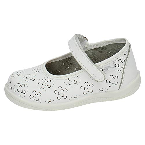 Chaussures en cuir pour enfant Mercedes 8062 blanc ajustement parfait et sain
