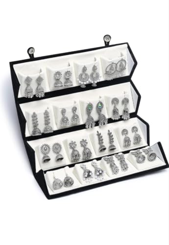 Generic Ishq-E-Jhumka Oxidized Designer Earrings Set of 16 Pack of 16 - Image 2