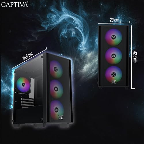 CAPTIVA PC Entry Gaming R10-0340 | AMD Ryzen 7 9800X3D | 32GB DDR5 RAM | GeForce® RTX™ 5060 Ti 8GB | 1 TB SSD | zonder Windows - Afbeelding 5