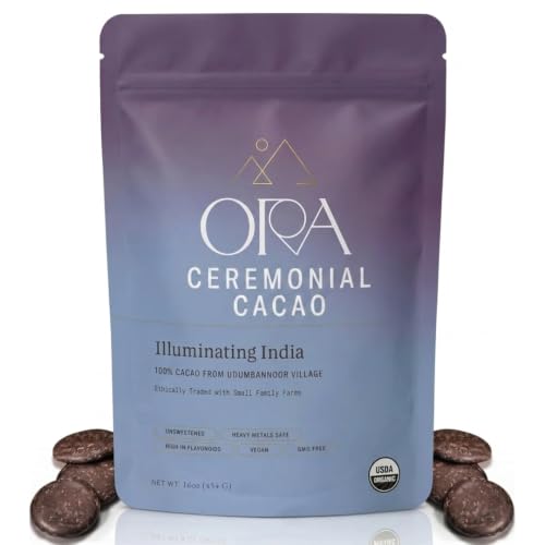 ORA Ceremonial Cacao, Illuminating India, 16oz, Organic