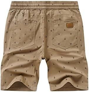 JMIERR Mens Summer Casual Chino Shorts, Coconut Tree Printed Khaki, 2XL - 3