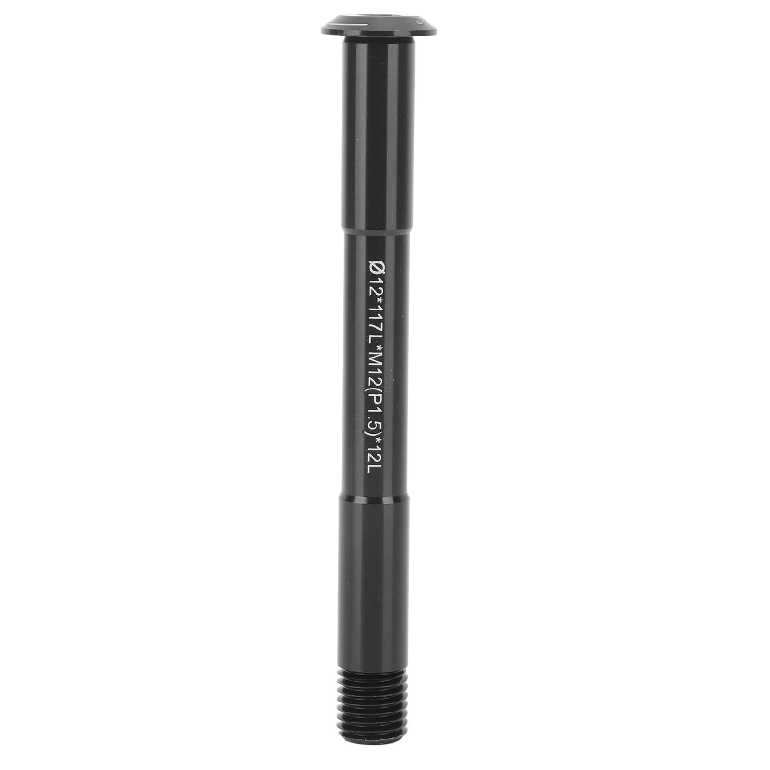 Tissting Bike Thru Axle, 12mm M12 x 1.0/1.5/1.75 Thread Thru Axle Aluminium Alloy Quick Release Front Rear Fork Thru Axle Adapter (Dia 12x117LxM12(P1.5) x12L)
