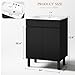 YITAHOME 24 Inch Bathroom Vanity with Sink, Bathroom Cabinet Vanity for Small Space, Freestanding Storage Bathroom Vanity with 2 Soft Closing Cabinets, Black