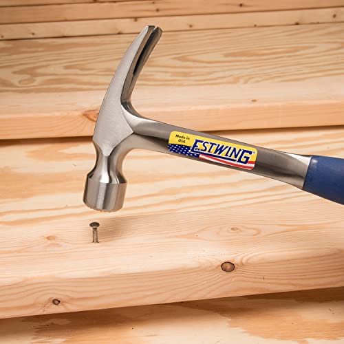ESTWING Framing Hammer - 22 oz USA Made Straight Rip Claw Hammer with Milled Face & Shock Reduction Grip - E3-22SMR by Estwing - Image 5