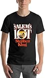 XiangGuFeiNiuWei Salem'S Lot - King First Edition Series - Ropa vintage para hombre y niño, unisex, 100 % algodón, color negro, Negro, L