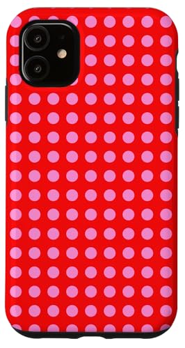 Red and Pink Polka Dots Classic Polkadots Simple Pattern �X�}�z�P�[�X iPhone 11 �p