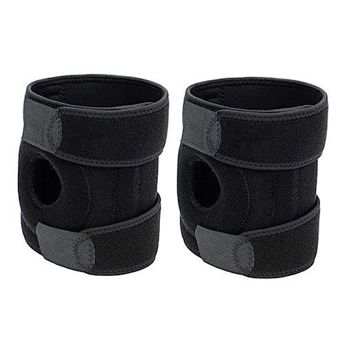 ibasenice Comfortable Basketball Knee Braces 2 Pack Youth Men Knee Savers Stabilizer Running Workout Support