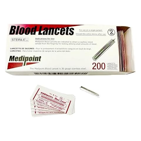 MEDIpoint Stainless Steel Lancet, 200 Count Cover
